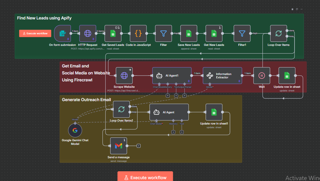 Lead Gen using Apify